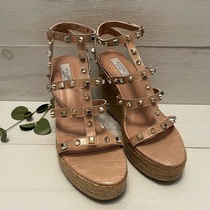 Steven New York Sallina Studded Wedge Sandals